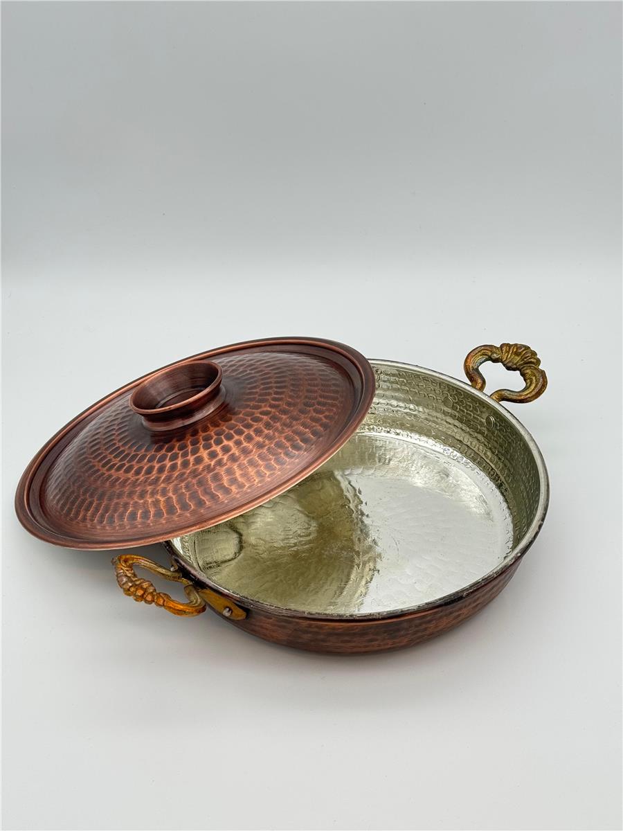 ESKİTME BAKIR TAVA KAPAKLI 24