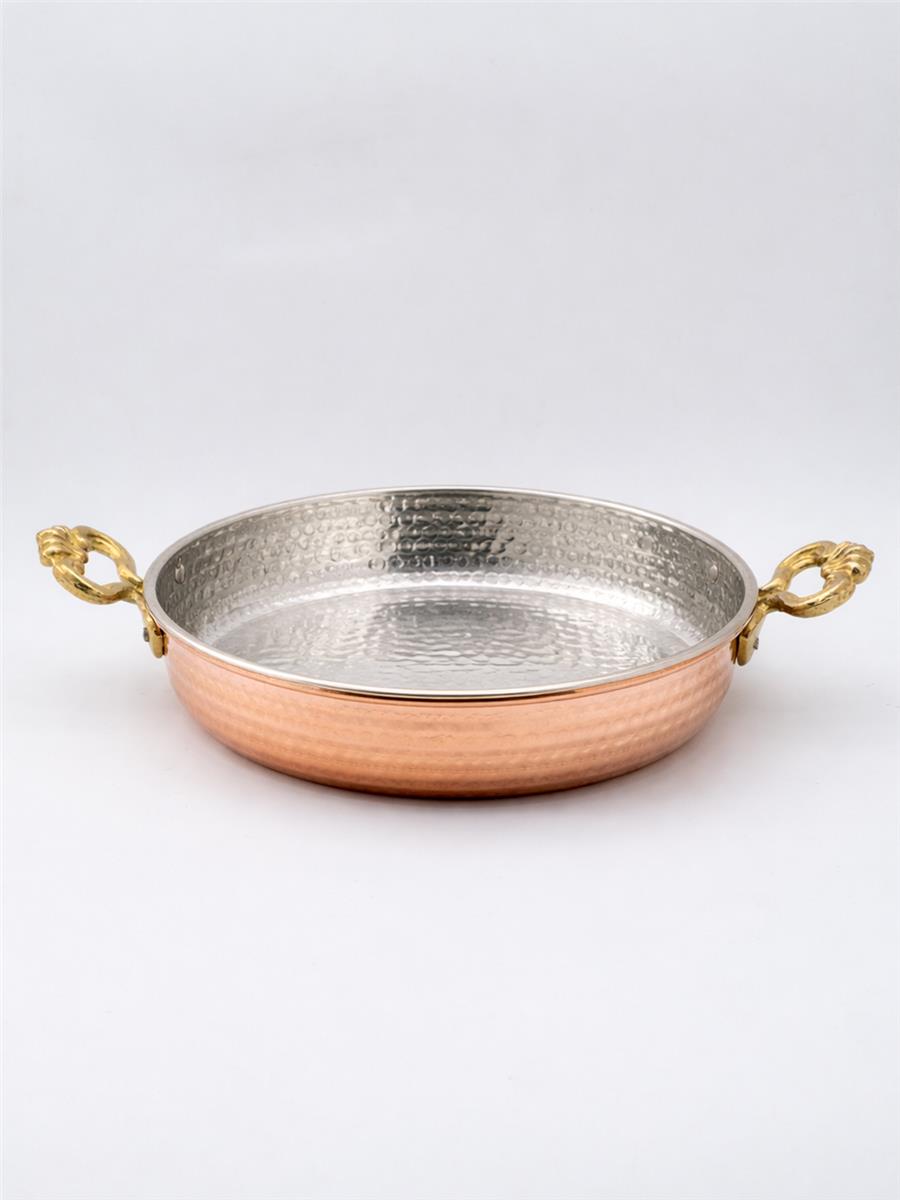 El Yapımı Bakır Yumurta Tavası 18 Cm