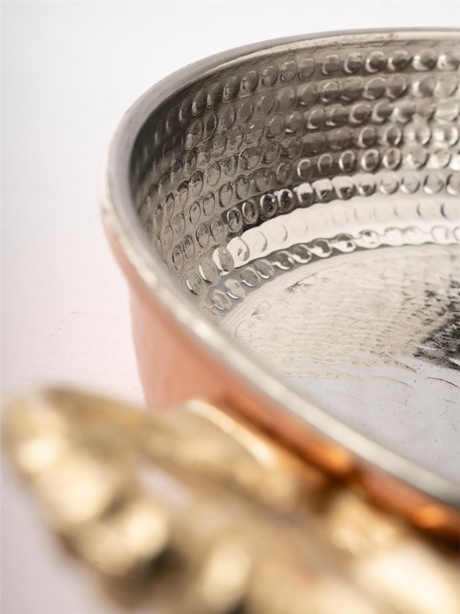 El Yapımı Bakır Yumurta Tavası 16 Cm