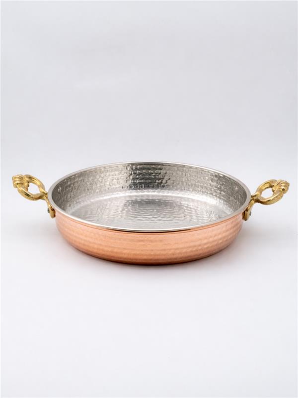 El Yapımı Bakır Yumurta Tavası 24 Cm