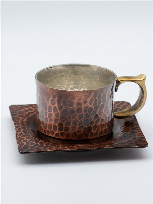 Eskitme Bakır Tiryaki Fincanı