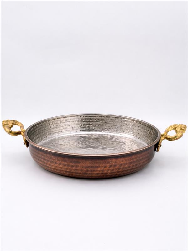 Eskitme Bakır Yumurta Tavası 16 Cm