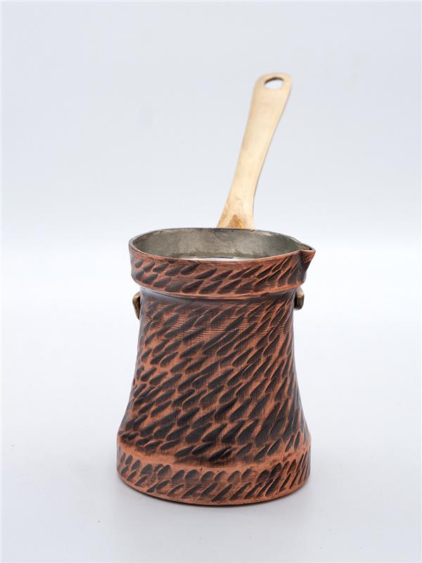 Premium El Yapımı Eskitme Bakır Cezve 10CM