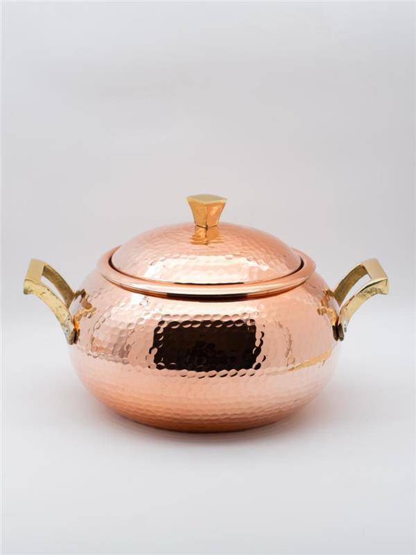 El Yapımı Kalın Bakır Güveç Tenceresi 26 cm